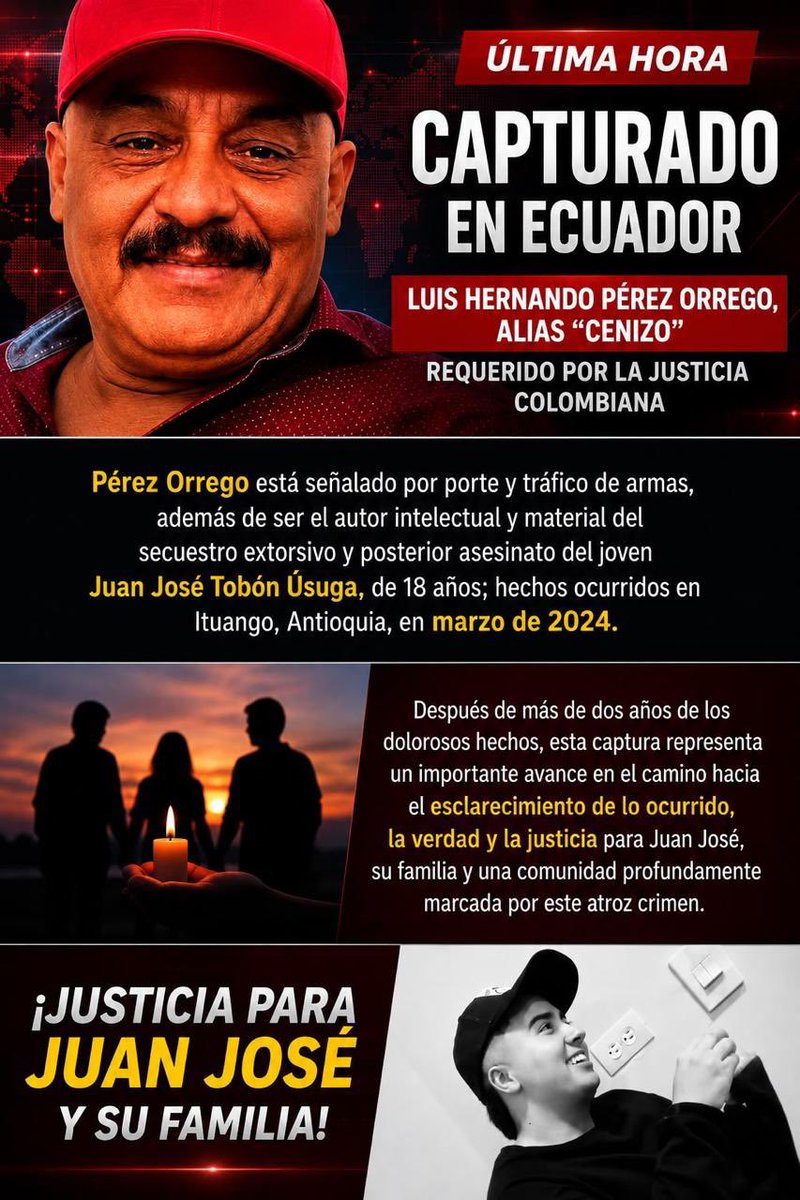 ArangoGuille103's tweet photo. #justiciaparajuanjosé @delaespriella_style @delaespriella_style @mindefensaco @dijinpolicia @alvarouribevelez @yoamoituango https://t.co/rY7TACcA4g