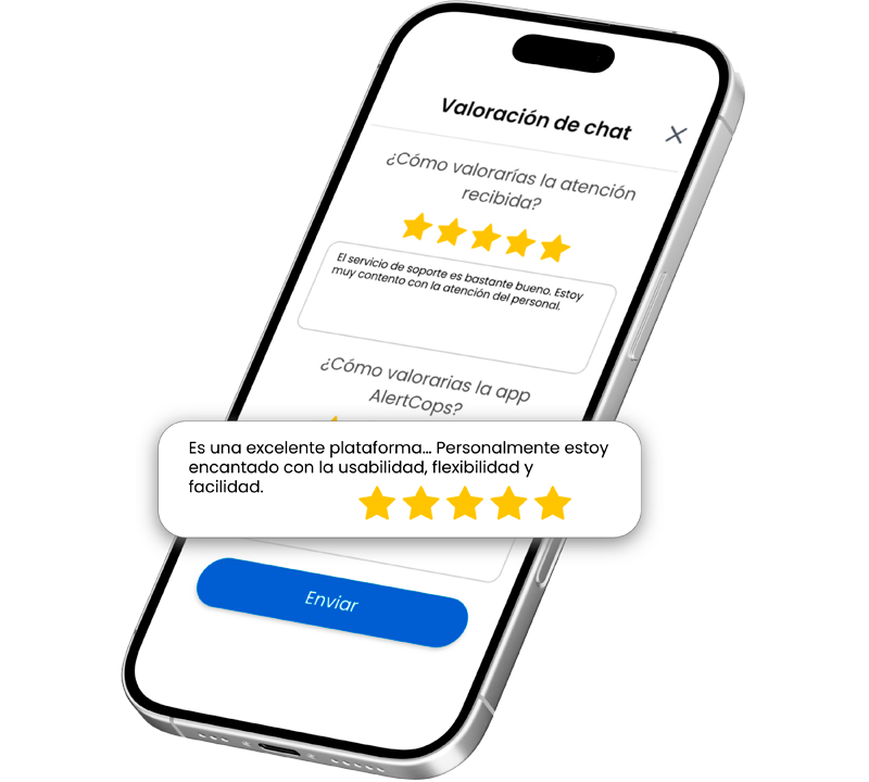 alertcops's tweet photo. 📣 ¡Queremos conocer tu opinión! Tras usar el chat de #Alertcops, podrás realizar una VALORACIÓN DEL SERVICIO.
⭐ Valora la atención recibida
📱 Valora la aplicación
Tu opinión nos ayuda a seguir perfeccionando
Porque escucharte también es mejorar 💙
#TuOpiniónCuenta https://t.co/kOjSpZzpM3