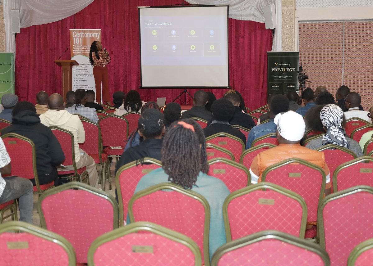 Centonomy's tweet photo. Our Centonomy Open Day was one for the books!
#Beyond the Paycheck: What a day! 

A BIG thank you to our incredible speakers for sharing your knowledge, experience and wisdom with us.

@DonaldWangunyu  @angieonbonds @cekenduati  
@milcentBitutu @Elsie &amp; our MC @Kingori_Muito https://t.co/1KMbjU0V1g