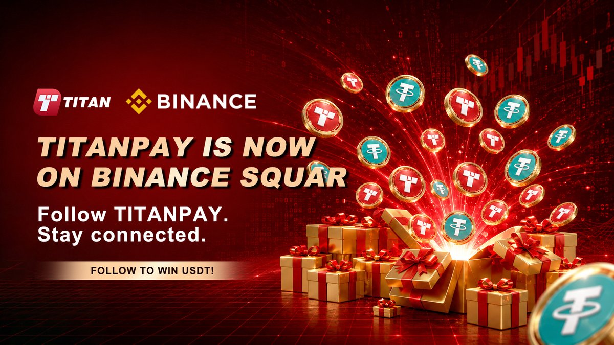 TitanPayNet's tweet photo. 🚀 TITANPAY IS NOW ON BINANCE SQUARE!

A new channel. A bigger community. More opportunities ahead. 🌍

TITANPAY is building a global Web3 payment ecosystem that connects digital assets with real-world payments — making crypto easier to use, move, and spend worldwide. 💳🌐

And to celebrate our launch on Binance Square, we’re kicking things off with a giveaway! 🎉

💰 FOLLOW TO WIN 50 USDT!

🏆 10 Winners
💵 5 USDT Each
How to participate:
1️⃣ Follow TITANPAY TECH on Binance Square
(Search "TITANPAY TECH" on @binance App to follow)
2️⃣ Leave us a message + your BSC wallet address in the comments
(Join here :https://t.co/KJzYfW6crX )

📅 Winner Announcement: August 17, 2026
This is just the beginning. 🔥
We’ll be bringing more updates, community events, giveaways, and TITANPAY ecosystem opportunities to Binance Square soon.

👀 Follow TITANPAY TECH and stay connected.

More is coming. Don’t miss what’s next. 🚀