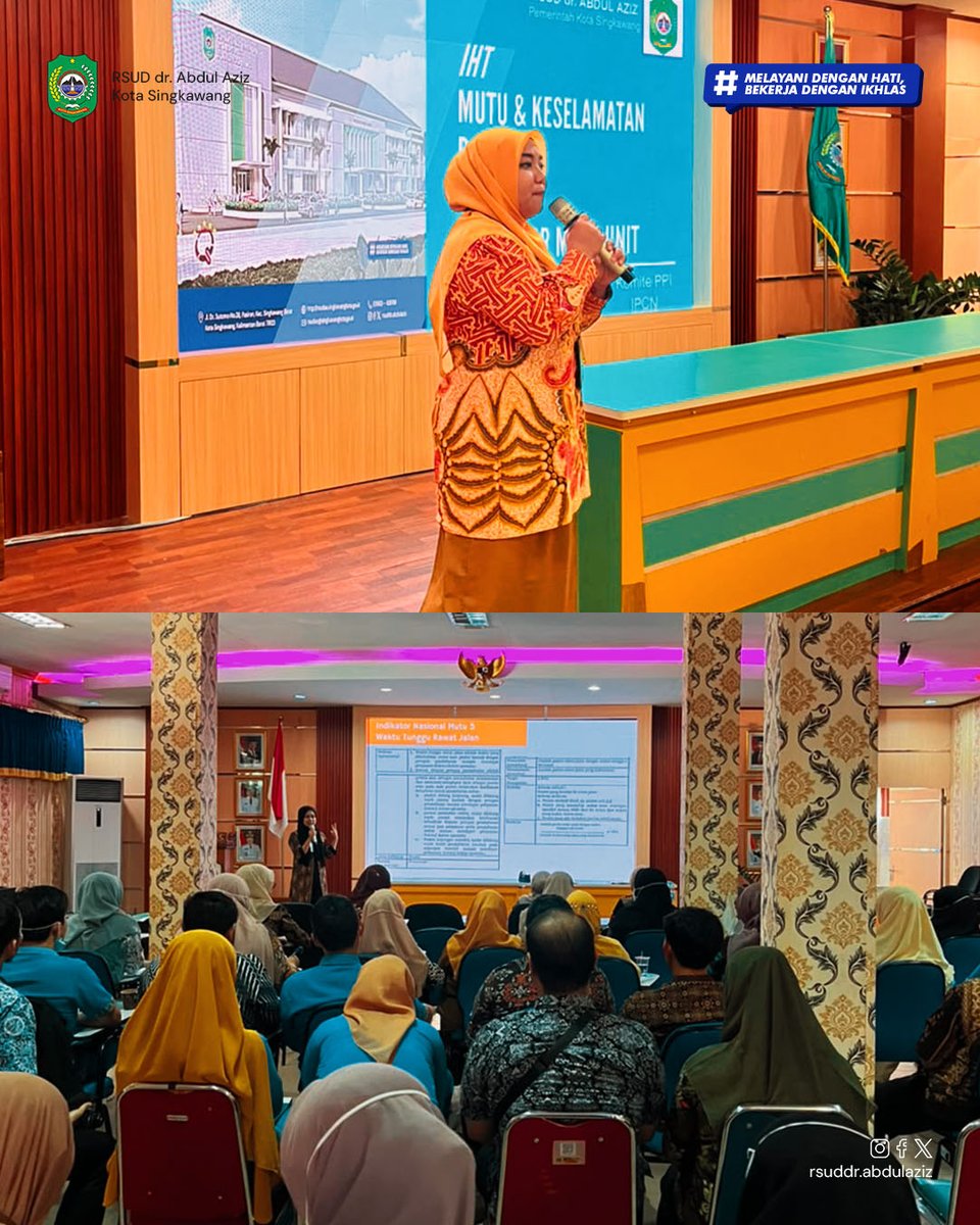 RSUDaaskw's tweet photo. Diseminasi Capaian Indikator Mutu dan Capaian HAIs RSUD dr. Abdul Aziz

Sebagai bagian dari upaya evaluasi dan peningkatan mutu pelayanan, RSUD dr. Abdul Aziz Singkawang melaksanakan kegiatan Diseminasi Capaian Indikator Mutu dan Capaian HAIs Tahun 2025 dan Semester I Tahun 2026. https://t.co/TBvCrid7x5