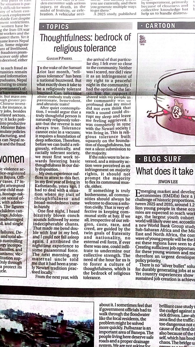 gpbaba's tweet photo. THE HIMALAYAN TIMES dated 13 Aug 2026 https://t.co/CUvaDG8cyh