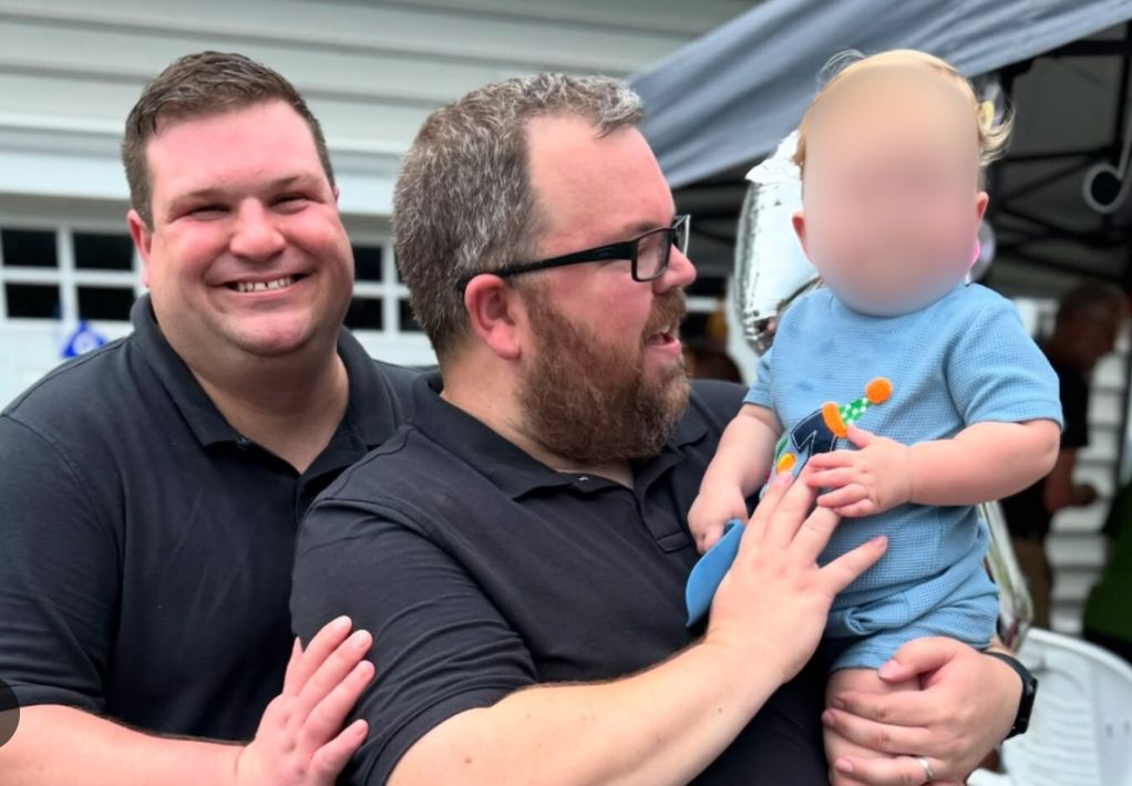 LiveActionNews's tweet photo. A convicted sex offender obtained a baby boy by surrogacy. 

Nobody stopped him. 

Logan Riley and Brandon Keith Mitchell launched a GoFundMe to hire a surrogate to carry a baby boy for them. They paid for an egg donor, and through IVF created four embryos. One was implanted in the surrogate who gave birth to a little boy. 

Some time after, Brandon and Logan took the baby into their home and shared a video celebrating their baby’s first year of life.

The video quickly went viral, and internet sleuths discovered that Brandon is a registered sex offender in the state of Pennsylvania.

Brandon had been convicted for child sexual abuse and possession of child sexual abuse materials.

Prosecutors found over 12,000 messages between Mitchell and his victim, who was a 16-year-old boy at the time of the events, which began in 2013. Mitchell was the child’s 27-year-old chemistry teacher at the time:

“The messages – sent on a non-school-issued cellphone and personal laptop – began in May 2013 when the boy was just 16 years old. The conversations turned sexual in the summer of 2013 and, according to the criminal complaint, included messages from Mitchell that read, ‘you can give me a bj after you graduate’ and ‘Do you have naked pictures [of] yourself on your phone?’

… Besides sexual messages, Mitchell and the boy also exchanged nude photographs, including more than a dozen of Mitchell’s penis, according to investigators. The boy sent a sexually explicit video to Mitchell, who allegedly told the boy he wanted to see him masturbate, said police.”

Pennsylvania law bars sex offenders from adopting children — but not from having children through surrogacy. 

Children are not products to be purchased and sold, especially to criminal sex offenders. 

Pray for this precious little boy. 

We must ban surrogacy.