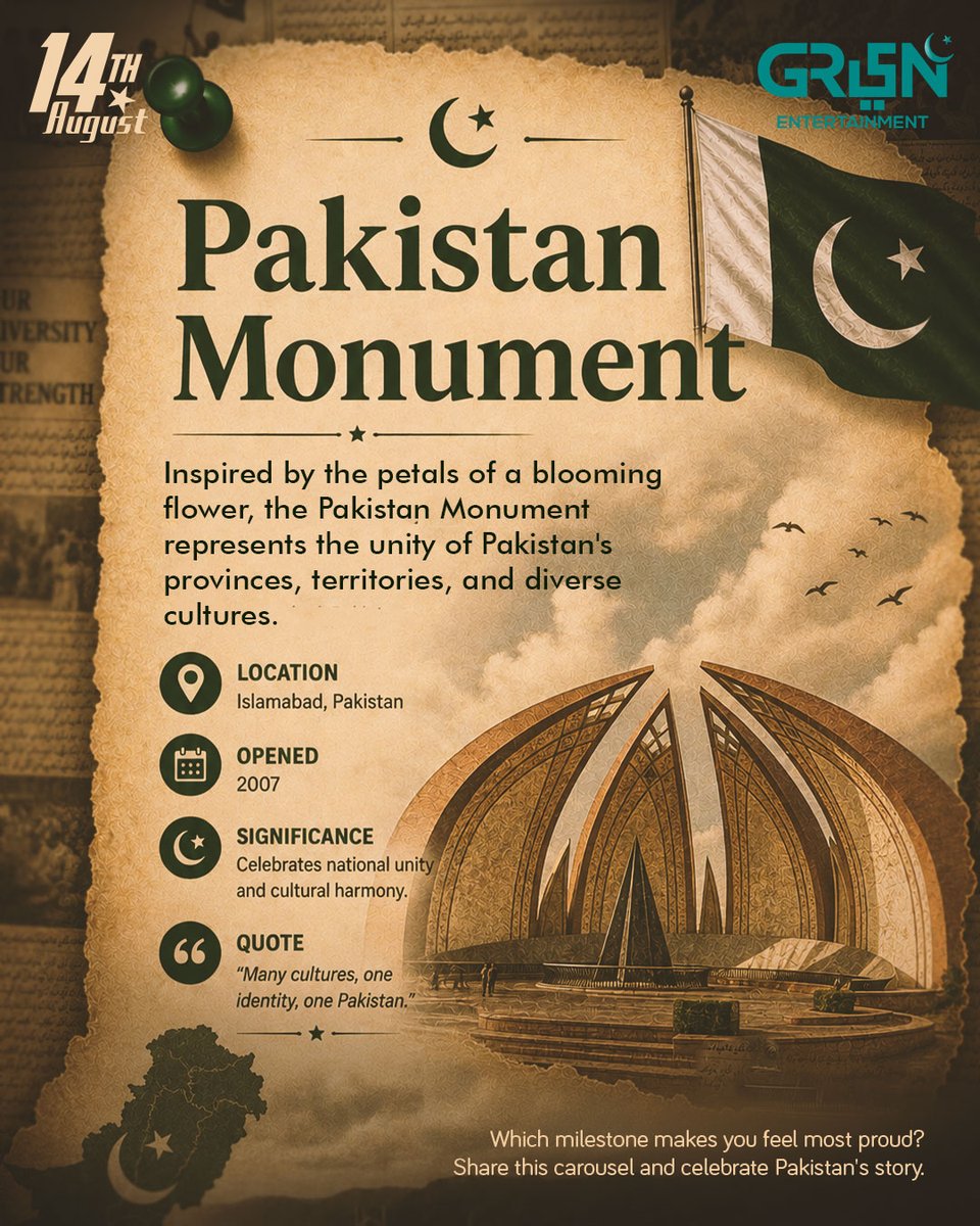 Greentvpakistan's tweet photo. #GreenEntertainment #GreenTV #14thAugust #IndependenceDay #79YearsofPakistan https://t.co/SVStUtmsYG