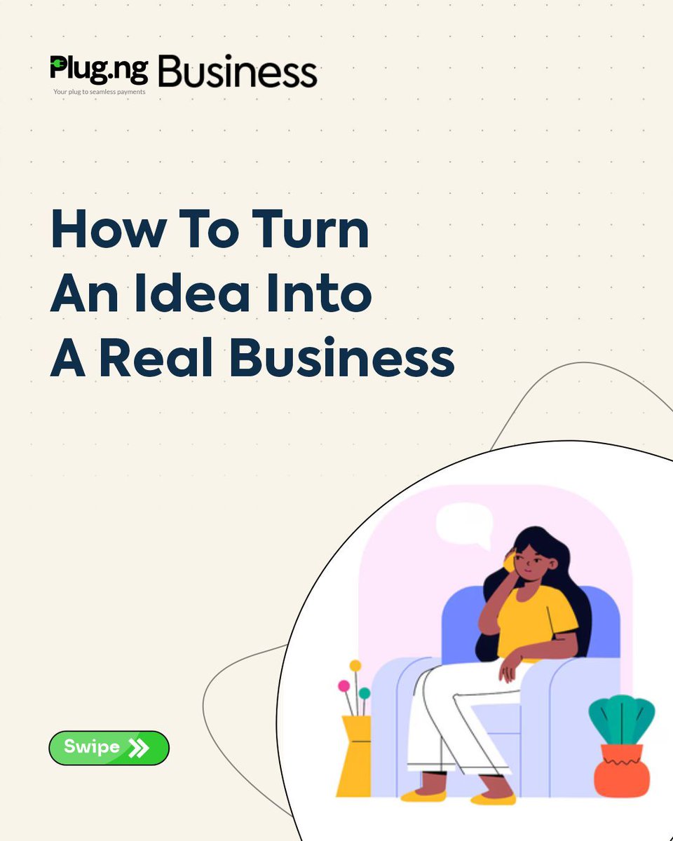 plugngbusiness's tweet photo. Great businesses start with a spark, but they succeed with a solid strategy. 
Swipe through our step-by-step blueprint to bring your vision to life! ➡️

Plug Business is here to keep your operations and payments running seamlessly.

#PlugBusiness #BusinessTips  #API #webhooks https://t.co/RmSXpCLLXA