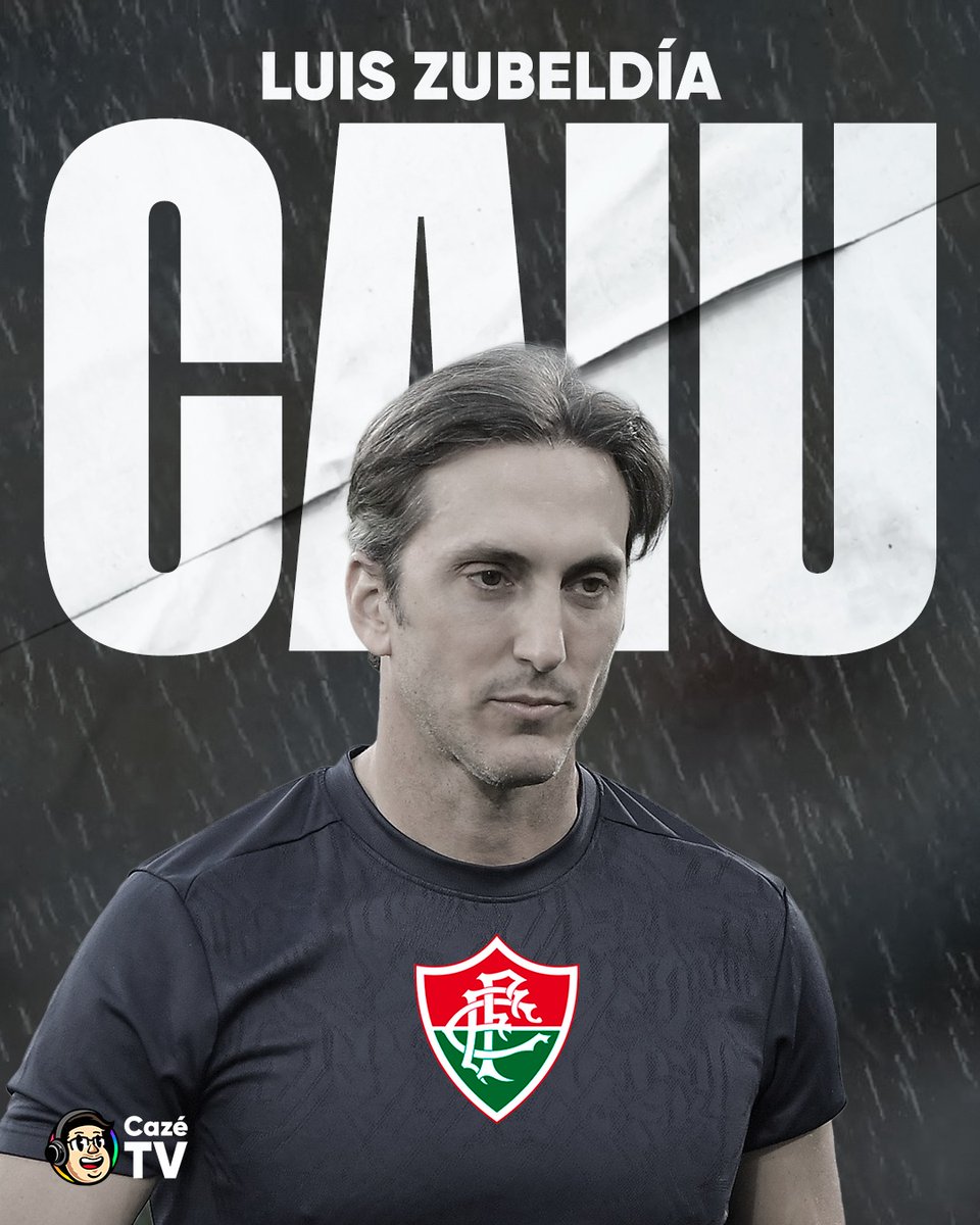 CazeTVOficial's tweet photo. FIM DA LINHA ❌ Zubeldía não é mais técnico do Fluminense. https://t.co/Q55en1rI15
