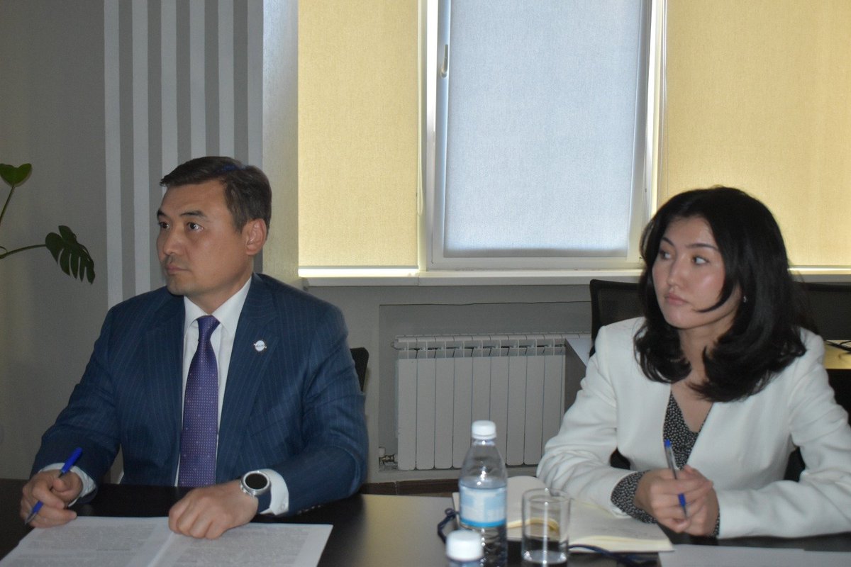 KazAID_RK's tweet photo. 🤝 KazAID Chairman Nurgali Arystanov met with NITEC Product Promotion

Dept Director Dina Khera on Aug 12, 2026. The sides discussed e-gov developments and transferring Kazakh IT solutions &amp; expertise to partner countries for digital transformation.

#KazAID #ODA https://t.co/DlXYVSEOGW