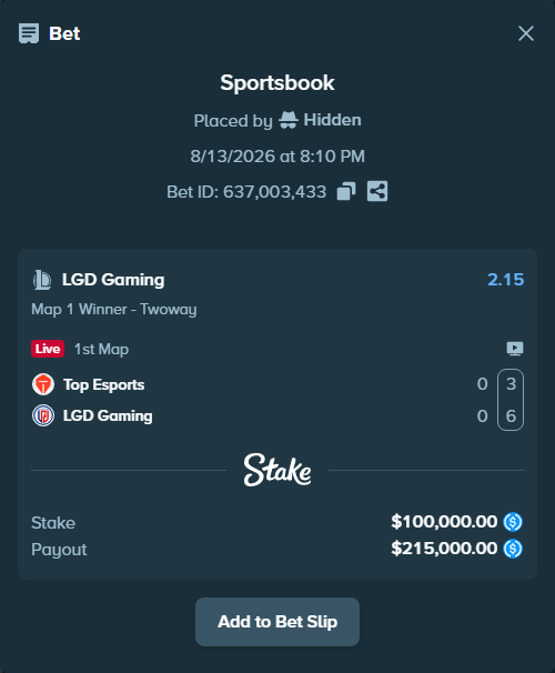 stakehighroller's tweet photo. $100,000 on LGD Gaming to win Map 1 (LoL). Genius or madness?

@TOP_Esports_ #LPL Tap to tail https://t.co/smcpJrRfD9 https://t.co/sl9yCqke3K