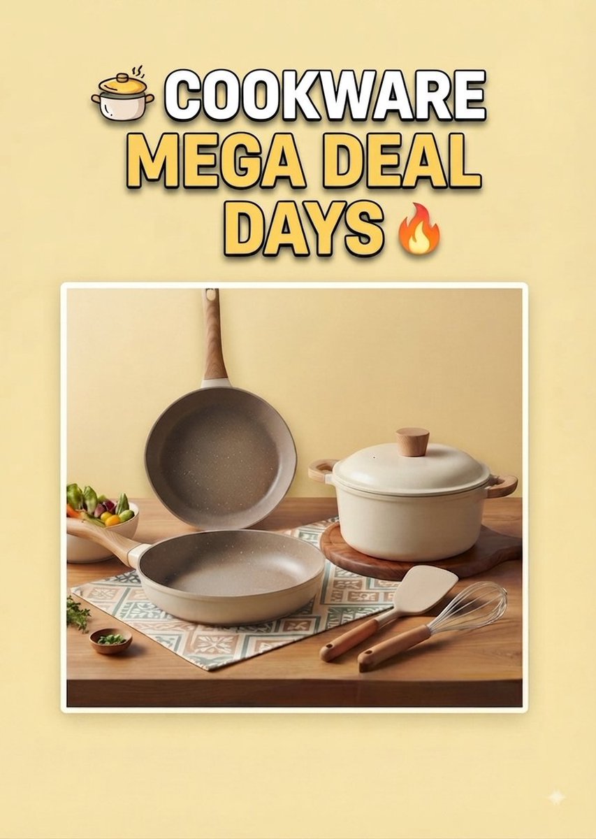 Shopflix9's tweet photo. #ad
As an Amazon Associate I earn from qualifying purchases.
๐ฒ COOKWARE | MEGA DEAL DAYS ๐ฅ
#AmazonDeals #Cookware #KitchenSale
๐ฒ See full post on Facebook
Love it? Shop it here! ๐๏ธ
๐ ๐ Tap the link below!
https://t.co/oyT0XPwsKS https://t.co/i8iHsaKKpE