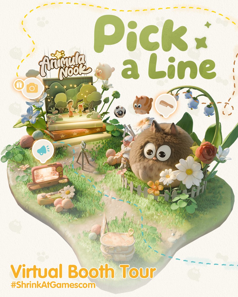 Animula_Nook's tweet photo. GIVEAWAY: 3 DAYS TO GAMESCOM 2026 | Animula Nook Virtual Booth Tour

Can't make it to Cologne? Wupa is bringing the booth to you—and 5 complete Gamescom merch bundles are up for grabs.

Event Time: Aug 23–Aug 31, 12:00 PM (UTC+8)
How to Join: Details in the comments!
