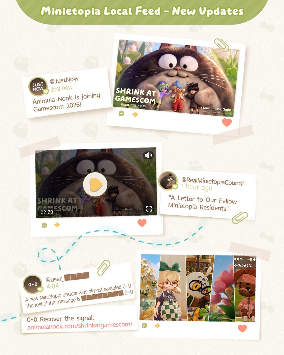 Animula_Nook's tweet photo. GIVEAWAY: 3 DAYS TO GAMESCOM 2026 | Animula Nook Virtual Booth Tour

Can't make it to Cologne? Wupa is bringing the booth to you—and 5 complete Gamescom merch bundles are up for grabs.

Event Time: Aug 23–Aug 31, 12:00 PM (UTC+8)
How to Join: Details in the comments!