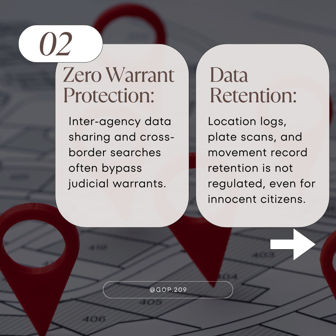 GOP209's tweet photo. Taxpayer dollars are currently funding dragnet movement tracking across Texas—logging trips to the store, school, and church without warrant protection. 🚨

​It’s time to end subsidies, mandate warrants, and purge non-hit data.
​Be heard before the Texas House DOGE Committee!

🗓️ Aug 19, 2026 | 9:00 AM
✍️ Submit your public comment: https://t.co/Rx5Ziw8LHq

​#TexasPolitics #PrivacyRights #CivilLiberties #ALPR #GOP209