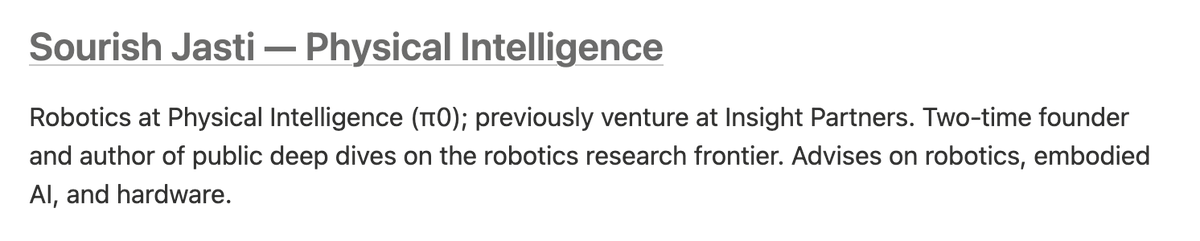 thekellycrit's tweet photo. Thrilled to share that @SourishJasti is volunteering as a Kelly Grants advisor.

If you're a recipient working on robots, he's a great sounding board.

Thank you to all advisors volunteering their time, and to every applicant looking to share their research with the world. https://t.co/G8b255TdxD
