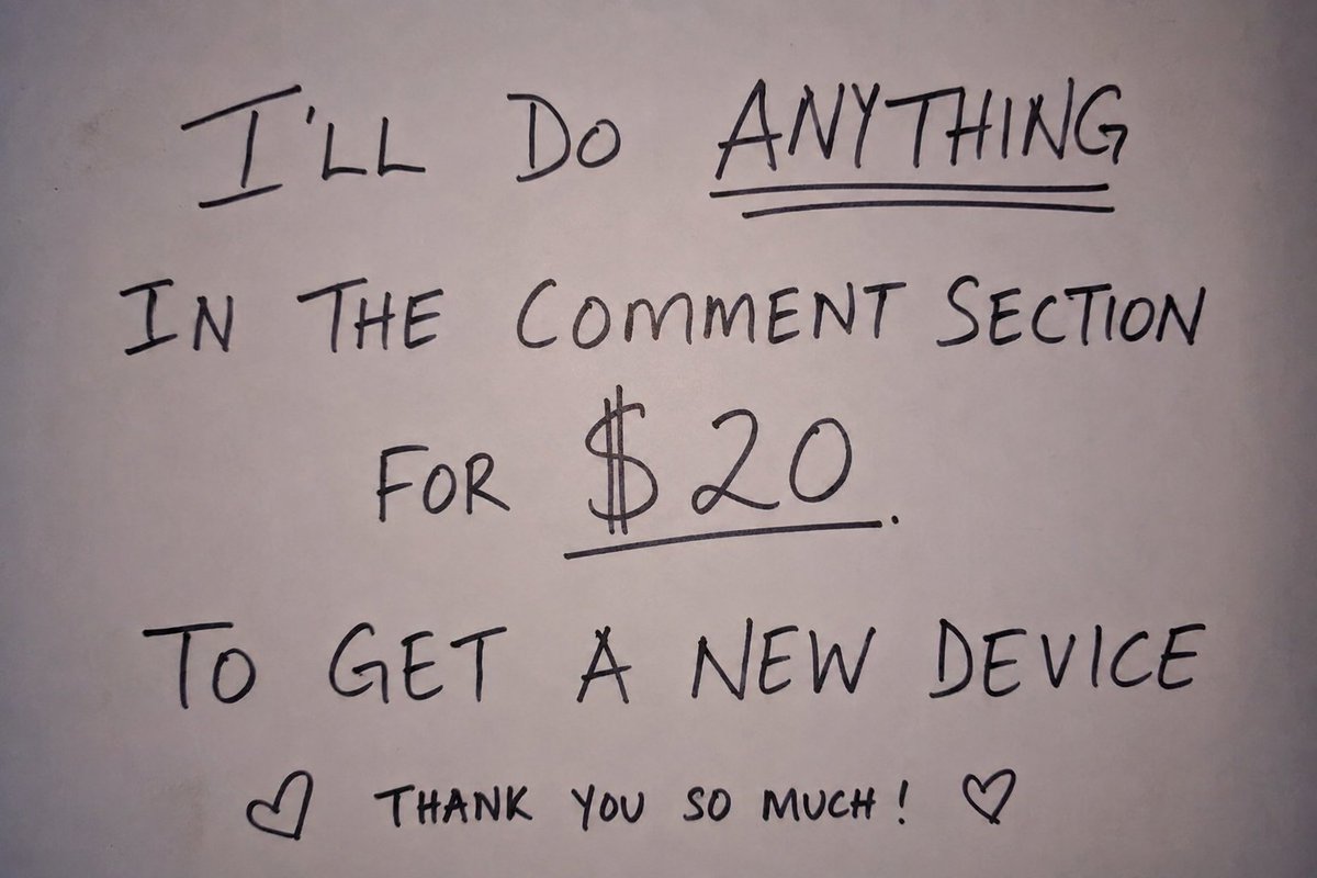 lumentech's tweet photo. I’ll do anything in the comments for $20 😭 I’m trying to get a new device. What should I do?
#TechTok #SmallCreator #NewDevice #HelpMeOut @googlepixel @samsung @nothing https://t.co/TlwRQrOnZ9