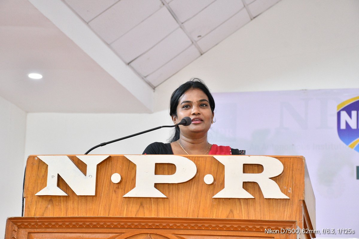 nprinstitutions's tweet photo. The Departments of CSE, IT, AI&DS, and AI&ML successfully hosted "HR Connect: Skill Up, Step Ahead" with Ms. Hemalatha C (HR Manager, XTRM India Pvt. Ltd.) at NPR College of Engineering and Technology! π»π #NPRNatham #NPRCET #NPRCollege #HRConnect #CSE #TNPL2026 https://t.co/p7XQZnmDWz
