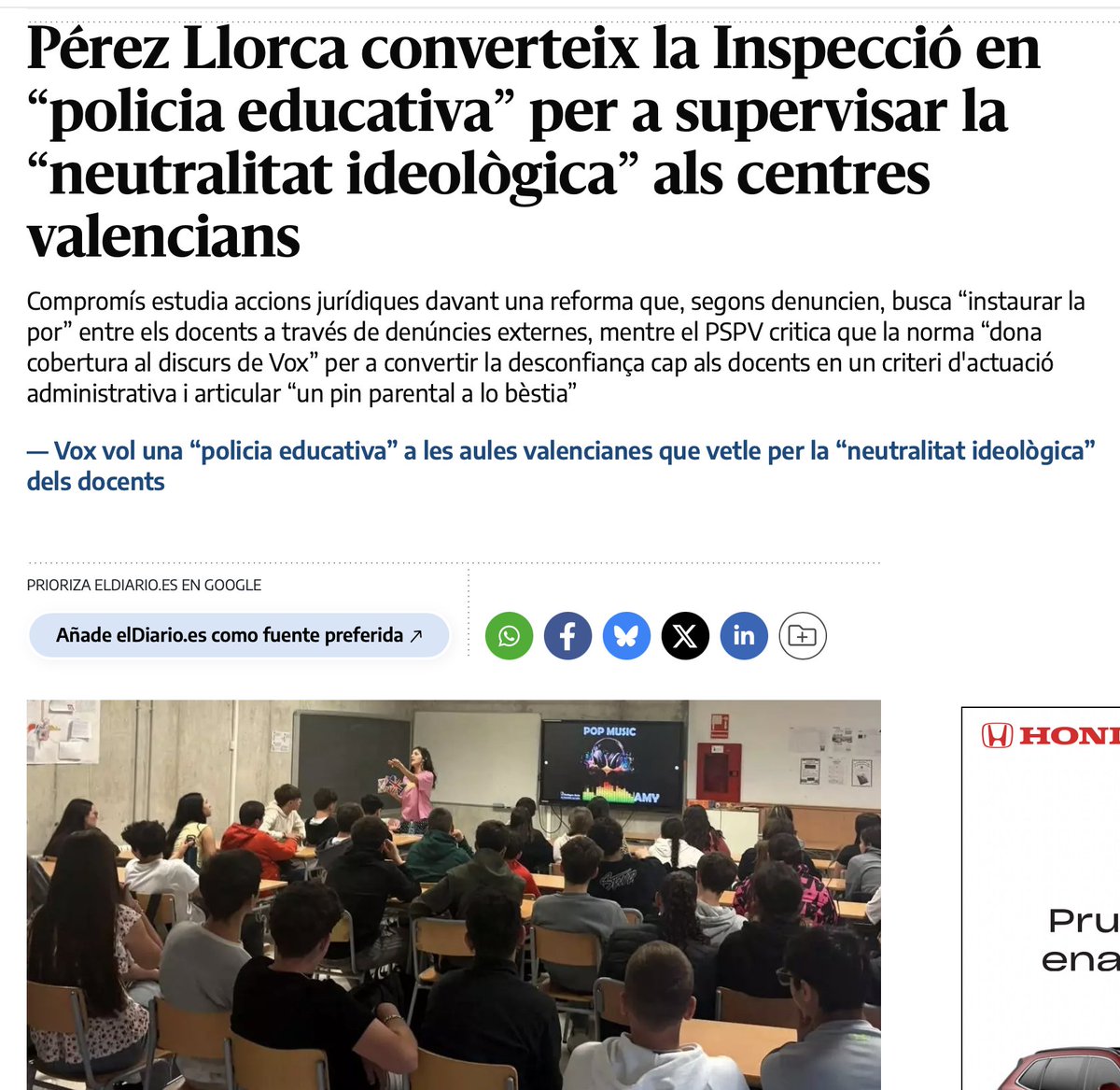 MiquelReal's tweet photo. Em declare insubmís.
Seguiré adoctrinant.
Diré que el nazisme, el racisme, el colonialisme o el sionisme són criminals.
Explicaré que la Terra és esfèrica, Darwin tenia raó i la lluita de classes existeix.
Que vacunar-se és bo i el capitalisme mata.
Que la neutralitat és mentida. https://t.co/Llqa0yZhBt