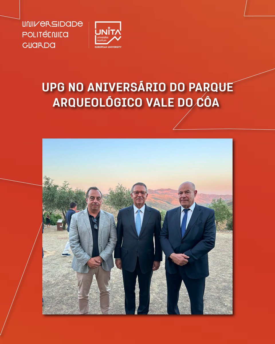 upguarda's tweet photo. 👉 A Universidade Politécnica da Guarda esteve presente, a convite da Fundação Côa Parque, na cerimónia comemorativa dos 30 anos de preservação da arte rupestre do Vale do Côa, realizada no @museucoa, através do seu Reitor, Joaquim Brigas. https://t.co/lrQzUHYjaE