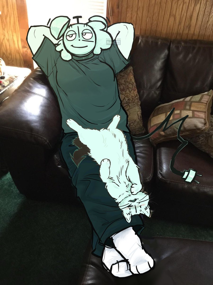 PLAKSIK_DOGG0's tweet photo. Just art. By the way, my headcanon is that Clock has a cat named 'Ticky'. So I was bored and i drew that.
#Clock #clockITFT #itstimeforthe #ITFT #meme #cat #art #derpadon https://t.co/9CMP3o5OC3