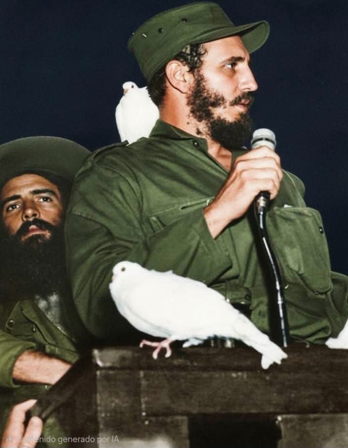 roberticopp's tweet photo. Siempre habrá una paloma que busque tu hombro, siempre perdurará  tú legado y también por siempre la certeza de Camilo , Vas bien Fidel. !!!
#100AñosConFidel 
#DeZurdaTeam https://t.co/CpEAAirBQ5