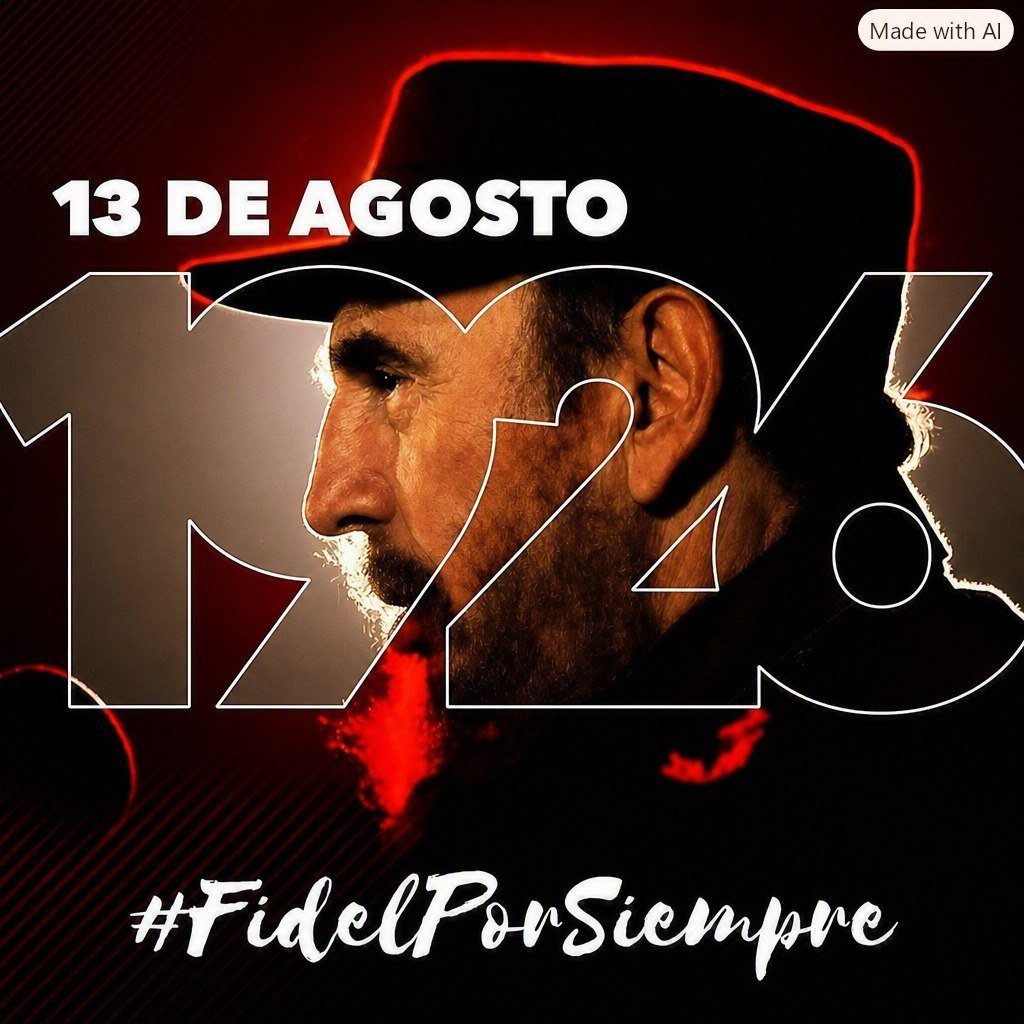 IsabellaFa57237's tweet photo. 🇨🇺🇨🇺Cuba siempre tendrá a #Fidel; y Fidel tendrá siempre a cuba 🇨🇺🇨🇺 #100AñosConFidel #FidelPorSiempre https://t.co/KXW0zyLKmn