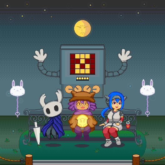 SusunuRen's tweet photo. 久々にドット絵描きましたー
構図は適当
#Oneshotgame #Oneshot #hollowknight #hollowknightart #crosscode #pixelart https://t.co/EvB62Ikosc