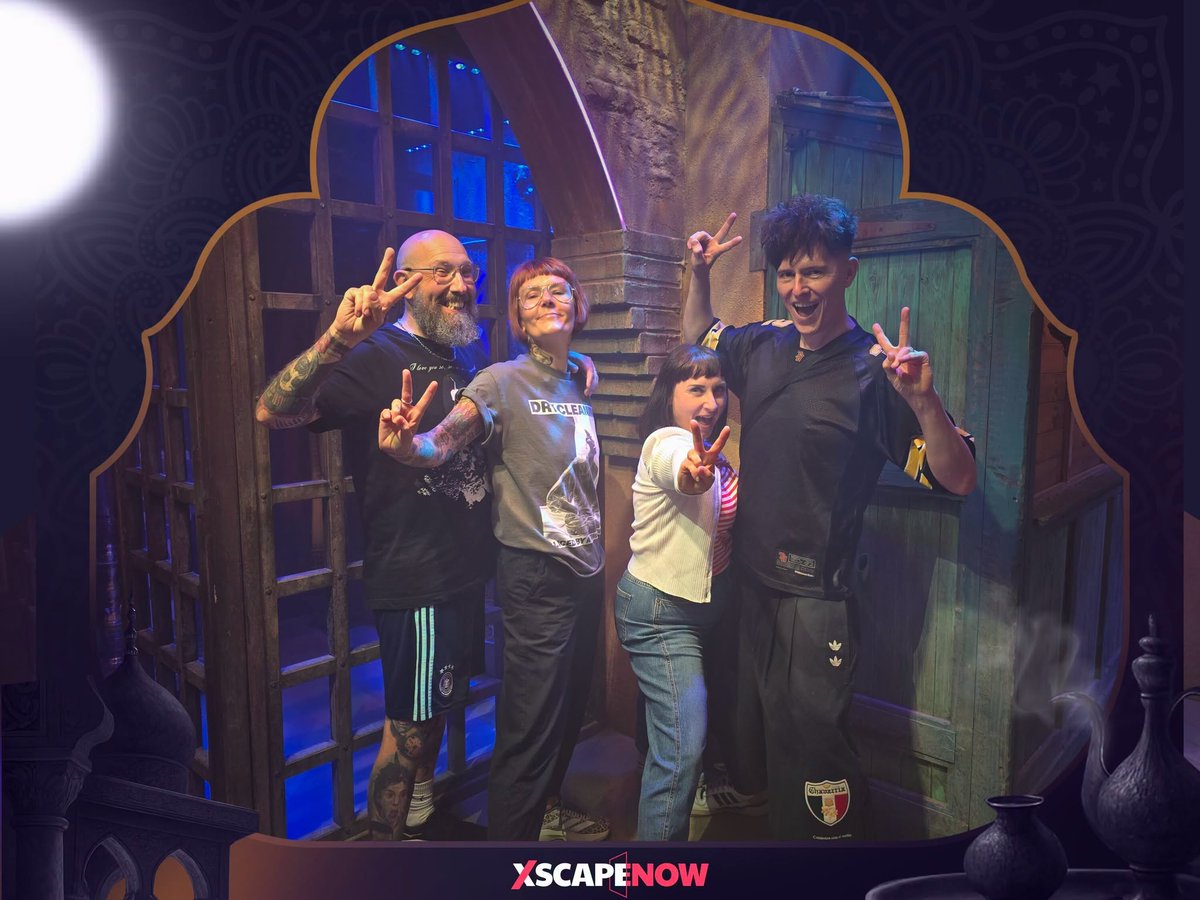 TobyFord's tweet photo. Last weekend went to Telford with @Micki_Ford and did @xscape_now's room "Sultans Secret" - absolutely awesome, next level fun! 100% recommended. After the victory lunch at @wagamama_uk was on point as well! https://t.co/Dc3njdggFG