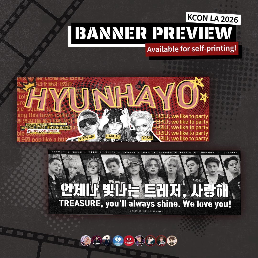 freakyharuto_vn's tweet photo. [KCON LA 2026] HAND BANNER PREVIEW 💎✨

Teuha TEUMEs and HARUs~~

For those of you who will be attending KCON LA tomorrow, you can also come grab one of these support banners for TREASURE and HYUNHAYO! 💎🎉

📌 Distribution details including the location and time will be posted on D-Day. Please stay tuned for updates!

There is a limited amount of banners available but you can also print it yourself using the file below! 🩵

⬇️🔗 https://t.co/XgYwCJgQ0h

Thank you for your support and let’s give TREASURE the best time in LA tomorrow 🔥🔥

#TREASUREshinesinLA
#TREASURE #트래저
#HYUNHAYO