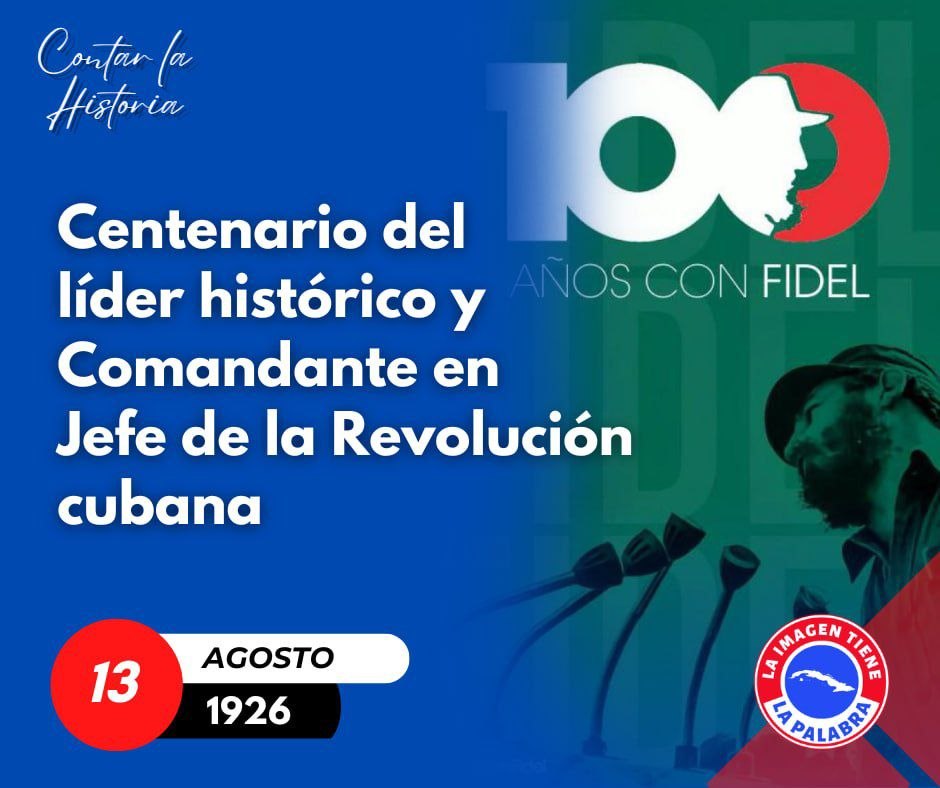 JorgeMadrigalD's tweet photo. A cien años de su nacimiento, celebramos más que una fecha: celebramos una vida entregada a una idea de Patria, dignidad, soberanía y justicia. 

#100AñosConFidel #CiegodeÁvila #Cuba @LaurelesyOlivo @DeZurdaTeam_ @IzquierdaUnida @FSoldadodeIdeas https://t.co/rC0q6i3mRo