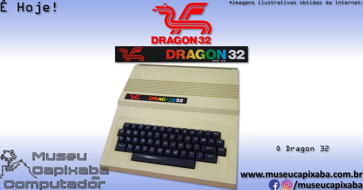museucapixaba's tweet photo. É hoje! O microcomputador Dragon 32 de 1982.
+em https://t.co/2gV0pGYcme
#MuseuCapixaba #mcc #éhoje #museu #tecnologia #retro #geek #ES #OnThisDay #DragonDataLtd #Dragon32 #Dragon64 #MC6809E #Motorola #TRS80ColorComputer #CoCo #BBCMicro #Centronics #Commodore64 #ZXSpectrum https://t.co/auFYn3epTi
