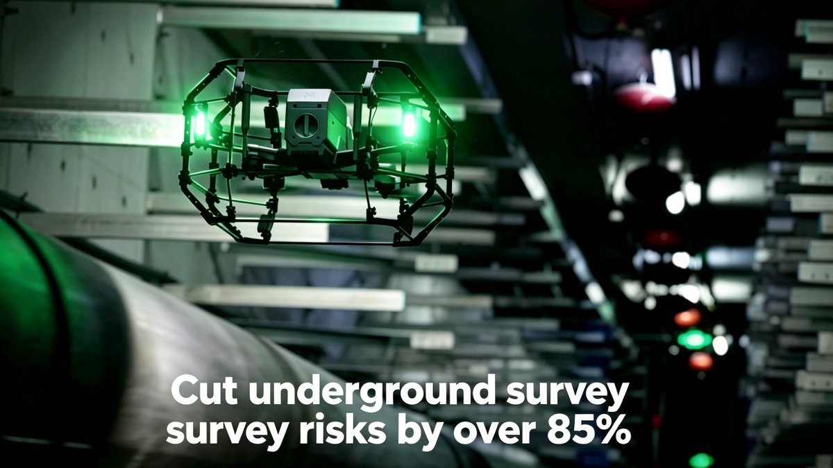 viterrarobotics's tweet photo. What if you could cut underground survey risks by over 85% — without putting anyone inside?
D‑vortex I makes it happen💥
✅ Zero‑satellite stable flight
✅ On‑site 3D reconstruction
✅ Obstacle avoidance + auto‑return
Built for narrow tunnels. Safer. Smarter.
#drone#ConfinedSpace https://t.co/6dyRuFCf5N