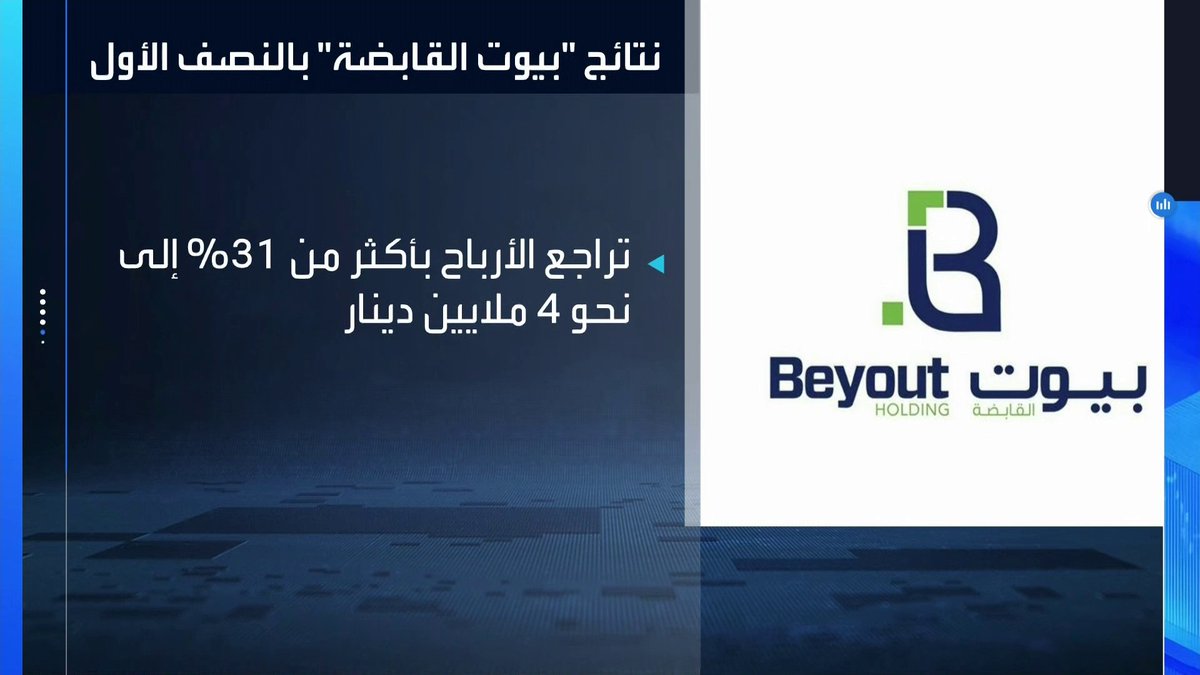 تراجع أرباح شركة بيوت القابضة الفصلية 26% إلى مليوني دينار _Business 