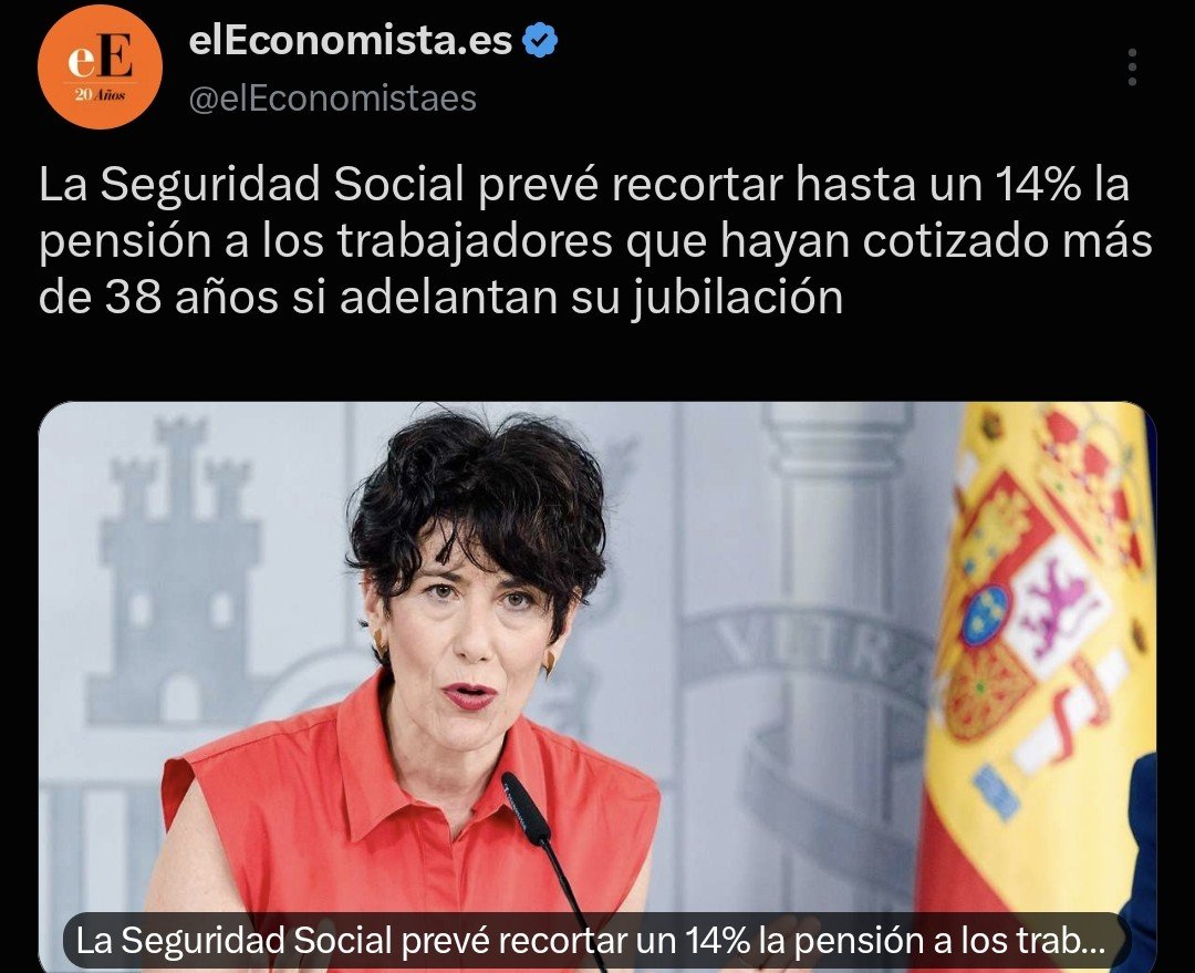 Erchiquitin1's tweet photo. @elEconomistaes Tres noticias que se explican mejor juntas

Aumentan las cotizaciones mientras reducen las pensiones para pagar subsidios a personas que no han contribuido nunca al sistema. Lo que viene siendo crear una clase clientelar que viva en pobreza controlada para perpetuarse en el poder https://t.co/7V8yErCp1j