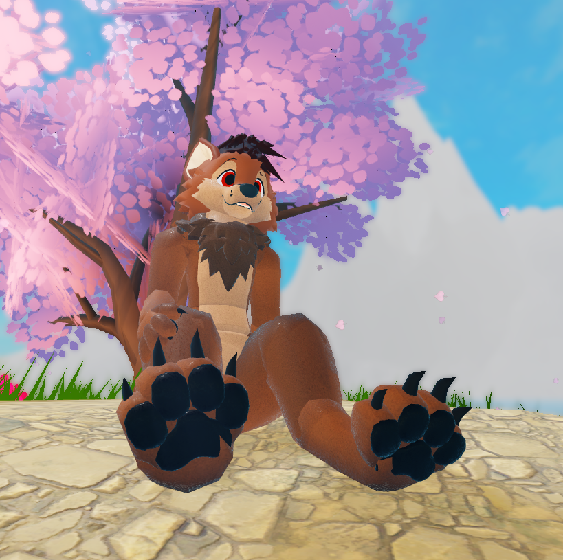 DaApennineWolf's tweet photo. Nice Roblox game! my fursona on Furana on roblox. 
^-^ https://t.co/PteOBp4TCQ