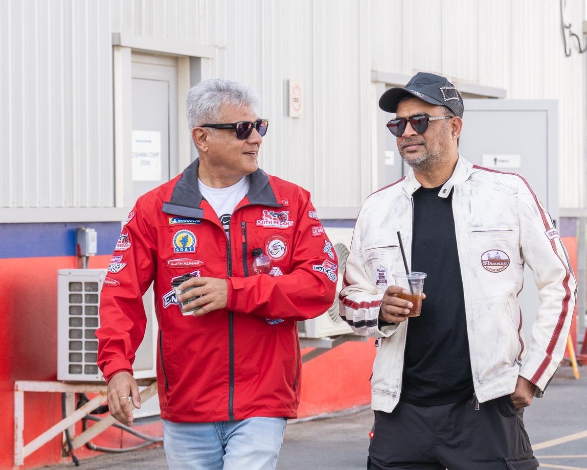 AjithFCMadurai's tweet photo. AK &amp; Maddy ❤️ 

#AjithKumar #DareDevil https://t.co/fAfSBclejN