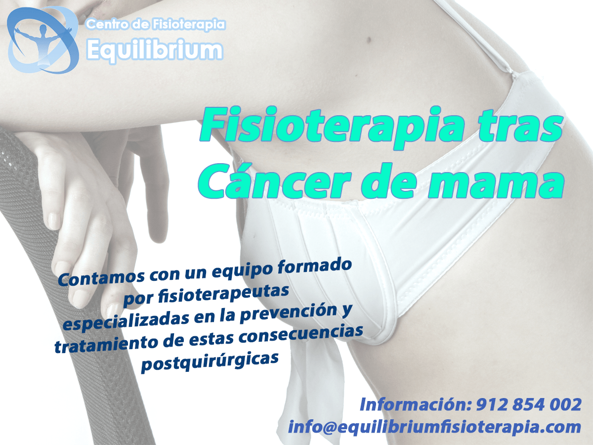 CF_Equilibrium's tweet photo. Nuestro servicio de Fisioterapia tras cáncer de mama ¡Pregúntanos! +Info: 912 854 002 - 665 669 838 https://t.co/fca5x1j6F9