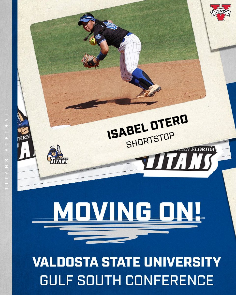 EFSCSoftball's tweet photo. Isabel 'Izzy' Otero will be continuing her academic and athletic journey at Valdosta State University! 

#RollTitans⚔️
#BTJ🧃 https://t.co/LraxxJ88be