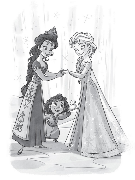 EricMicael102's tweet photo. @SuperDarklightZ @GalaniusZachary @SpideysFrost Obviously, the fact that she doesn't date a man helps, but the theory that she is a lesbian gained popularity due to 2 things:
. People viewing her story arc and "Let It Go" as queer allegories
. A 2015 book from the franchise shows her interacting with Marisol, the Summer Queen, https://t.co/iiwW8gF1tE