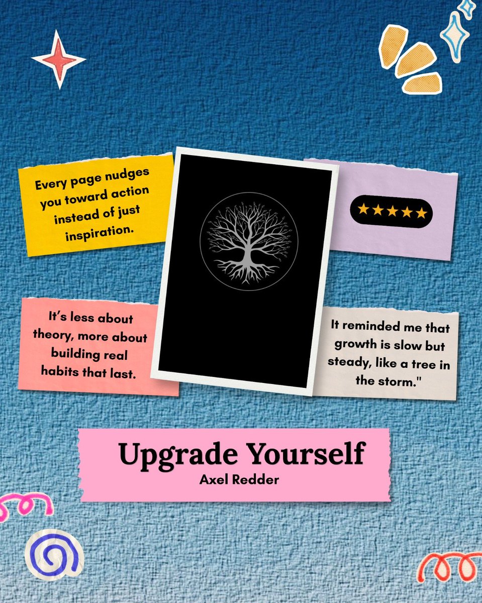 thereviewu5224's tweet photo. Upgrade Yourself
Upgrade Yourself by Axel Redder takes a practical approach to personal growth, moving away from endless motivational theory and toward meaningful action, reflection, and consistency.
โญ Rating: 5/5
#BookReview #UpgradeYourself #PersonalGrowth #SelfDevelopment https://t.co/LwfOruv2Pm