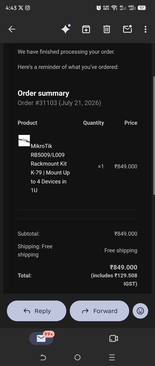 bipingp's tweet photo. @Ipvoice_tech is a disgraceful fake in the e-commerce space. I ordered from them on July 21st and it is Aug mid now. Shows as completed, last tracking was on Jul 29th, that too never received a logistics tracking. I lost only ₹850, you could lose more. Avoid them. https://t.co/NYRjZVZ2ct