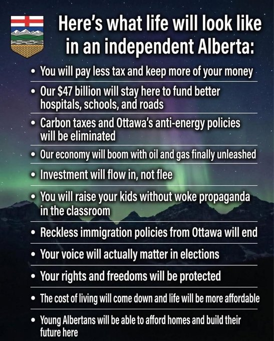 Martyupnorth's tweet photo. Alberta independence is the only path forward.

Confederation is a failed experiment. https://t.co/SgWWEKcAVU