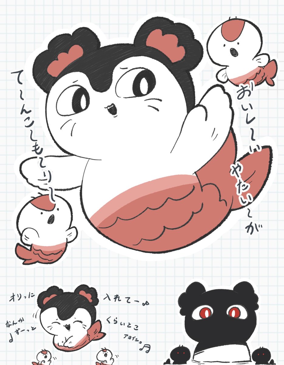 mdno_fox's tweet photo. 怖かわセイレーンちゃん
歌声が耳から離れない…！ https://t.co/p4tS9xzc3m