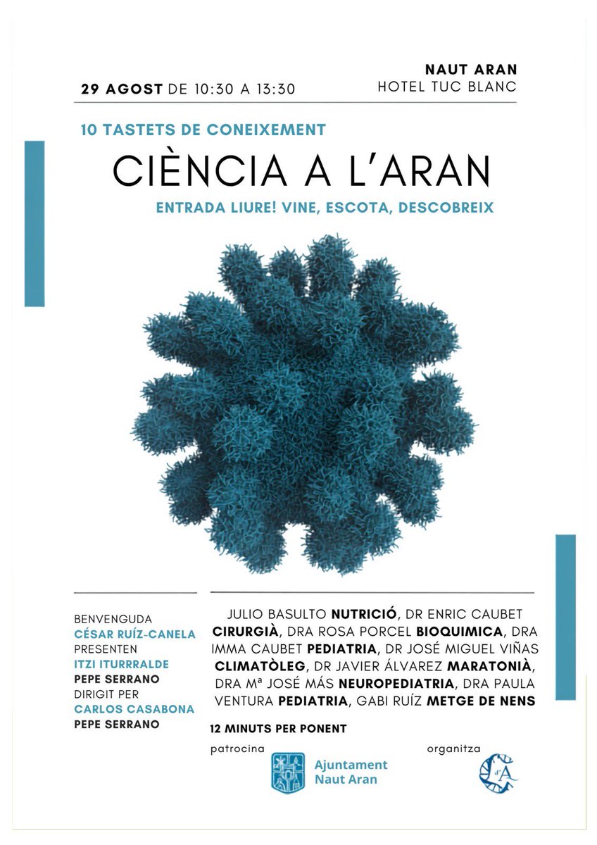 MasTwitts's tweet photo. El 29 de agosto estaré en Ciència a l’Aran. 

Solo 12 minutos para hablar de cómo piensan los niños. Habrá que ir al grano.

Todos los detalles y ponentes, aquí 
👇 https://t.co/kfuBPTo2yc