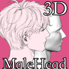 bottari_asset's tweet photo. 3D MaleHead [V.3] (기한 한정 무료) by Karam3923 

잘생긴 남자 그릴 때 유용한 헤드입니다! 유료 전환 전에 미리 받아가세요! https://t.co/hIpJd3Kmm0