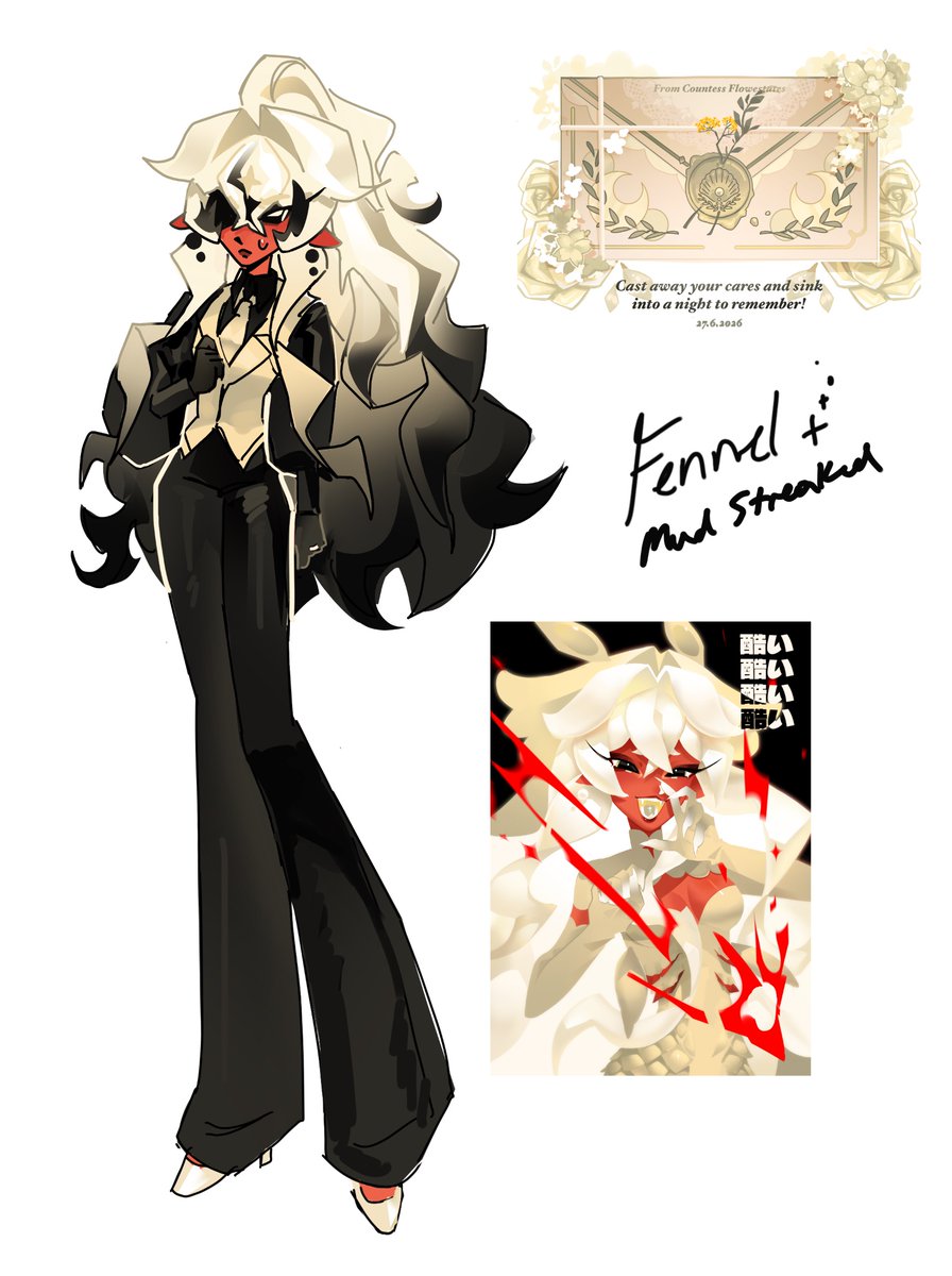 Killjoyous_'s tweet photo. Fennel’s new design #oc https://t.co/wphrtnaOTk