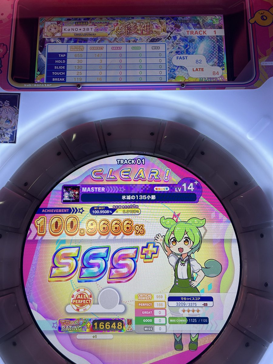 1zunAiri's tweet photo. よっしゃパチンコ終わり〜☺️☺️
氷滅の135小節
❄️❄️❄️ALL PERFECT❄️❄️❄️
24神目 🪞鏡神🪞 
PERFECT Jewel 【Opal】
取得🔥🔥
MASTER未AP残り3
擦りがほんとに安定しなすぎて苦しかったけど今日ラストの勝率高めだったからなんとか決めきれた https://t.co/bO0TeWVlHq
