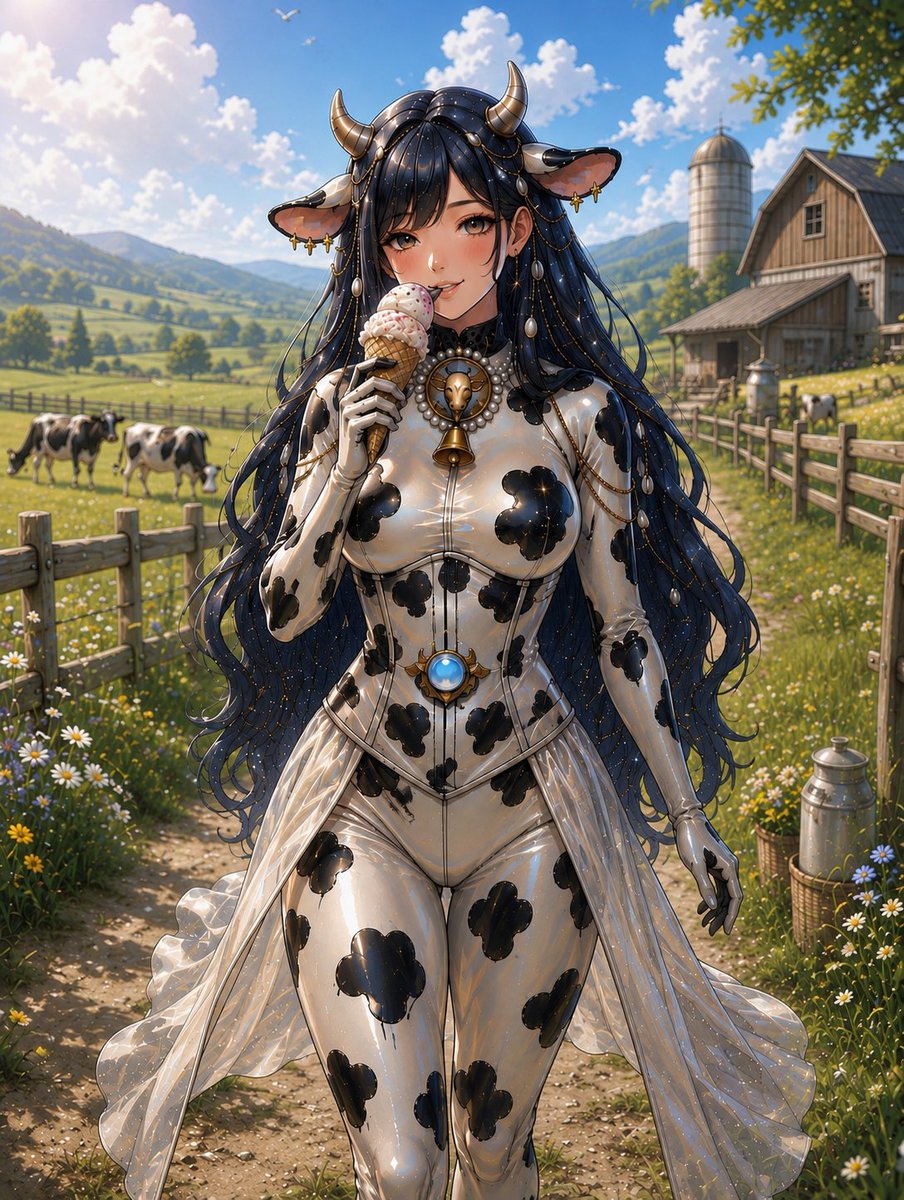 NyxTheCow's tweet photo. Moooooo~

Another day at the Farm! 🐄

It's really hot today🔥, i want you all to drink enough and treat yourself with some frozen treats! https://t.co/LnS48umKgO