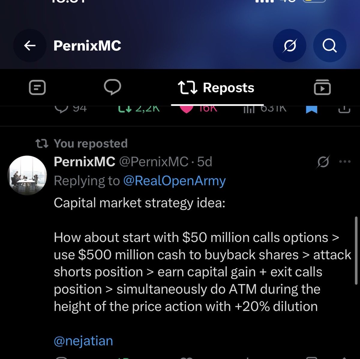 PernixMC's tweet photo. Really excited with this!

It was my idea from 5 days ago!!!

@ericjackson @nejatian @open_army_japan @Opendoor_God @operdoor2 https://t.co/iXBqdgLVt9