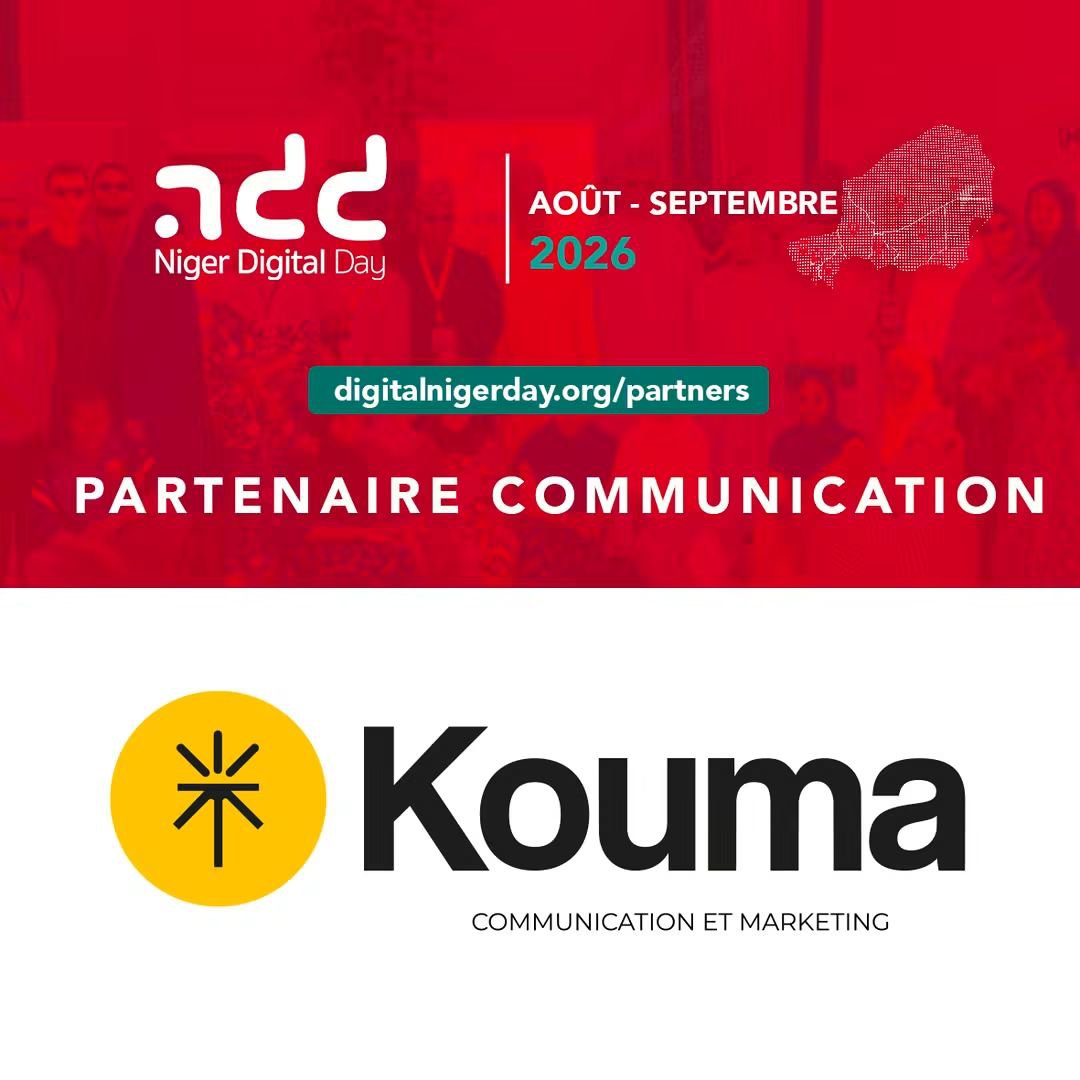 DigitalNiger's tweet photo. 🤝 NigerDigital Day 2026 accueille un nouveau partenaire .

Nous sommes heureux d’annoncer @agencekouma comme Partenaire Communication du Niger Digital Day 2026. 🇳🇪

#NigerDigitalDay2026 #NDD2026 #DigitalNiger #TransformationDigitale #Innovation #Communication #Marketing #Niger https://t.co/xP737dNg8Y
