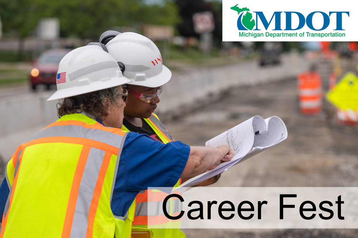 MichiganDOT's tweet photo. MDOT invites public to explore career opportunities at Career Fest Aug. 18-19 in #Lansing https://t.co/su5y8aWmR2 https://t.co/LsaQr2s6cV