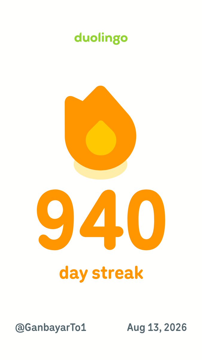 ganbayar_'s tweet photo. Duolingo-чид хэр их байна даа?
Стреэкий нь хараадхий https://t.co/fjgibpFCXJ